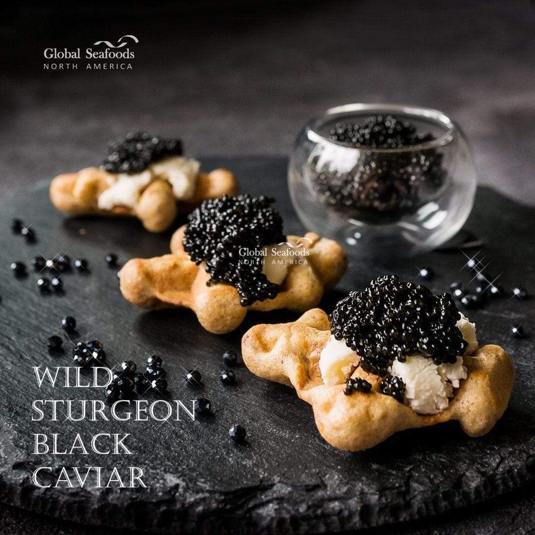 global seafoods north america black caviar 2oz tin 88 american hackleback sturgeon caviar 28285519462466_2048x