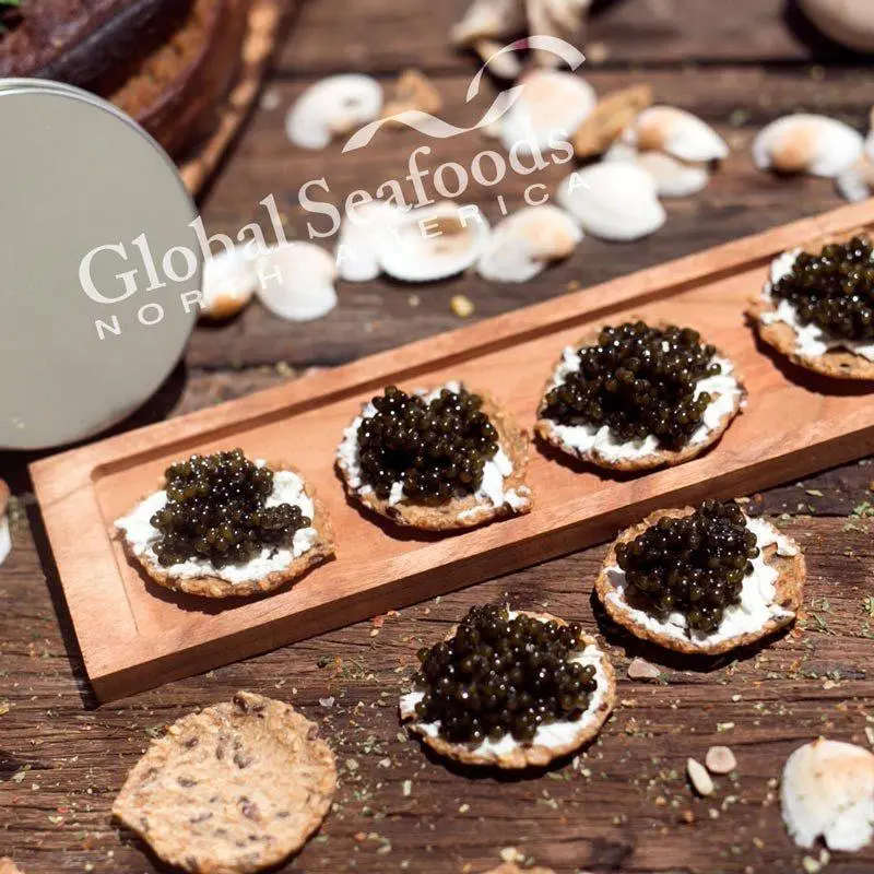 globalseafoods black caviar wild paddlefish caviar 8 75oz tin 210 wild paddlefish caviar fresh 24077701895_2048x